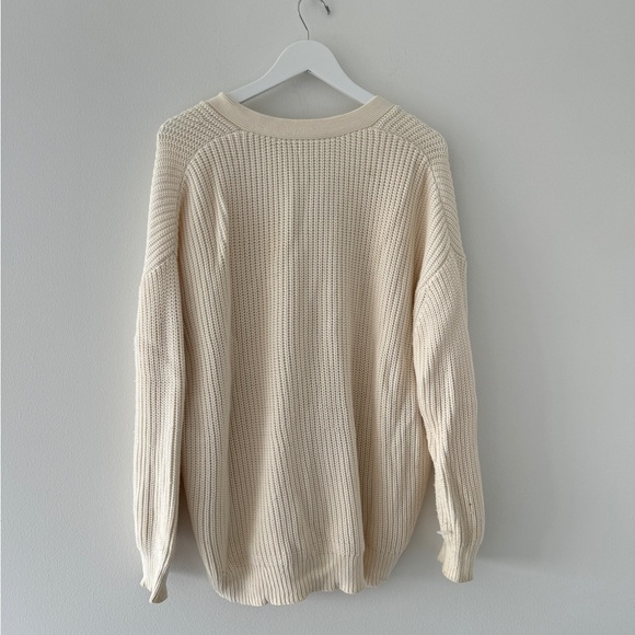 Jenni Kayne Cream Cardigan Sweater - Picture 8 of 9